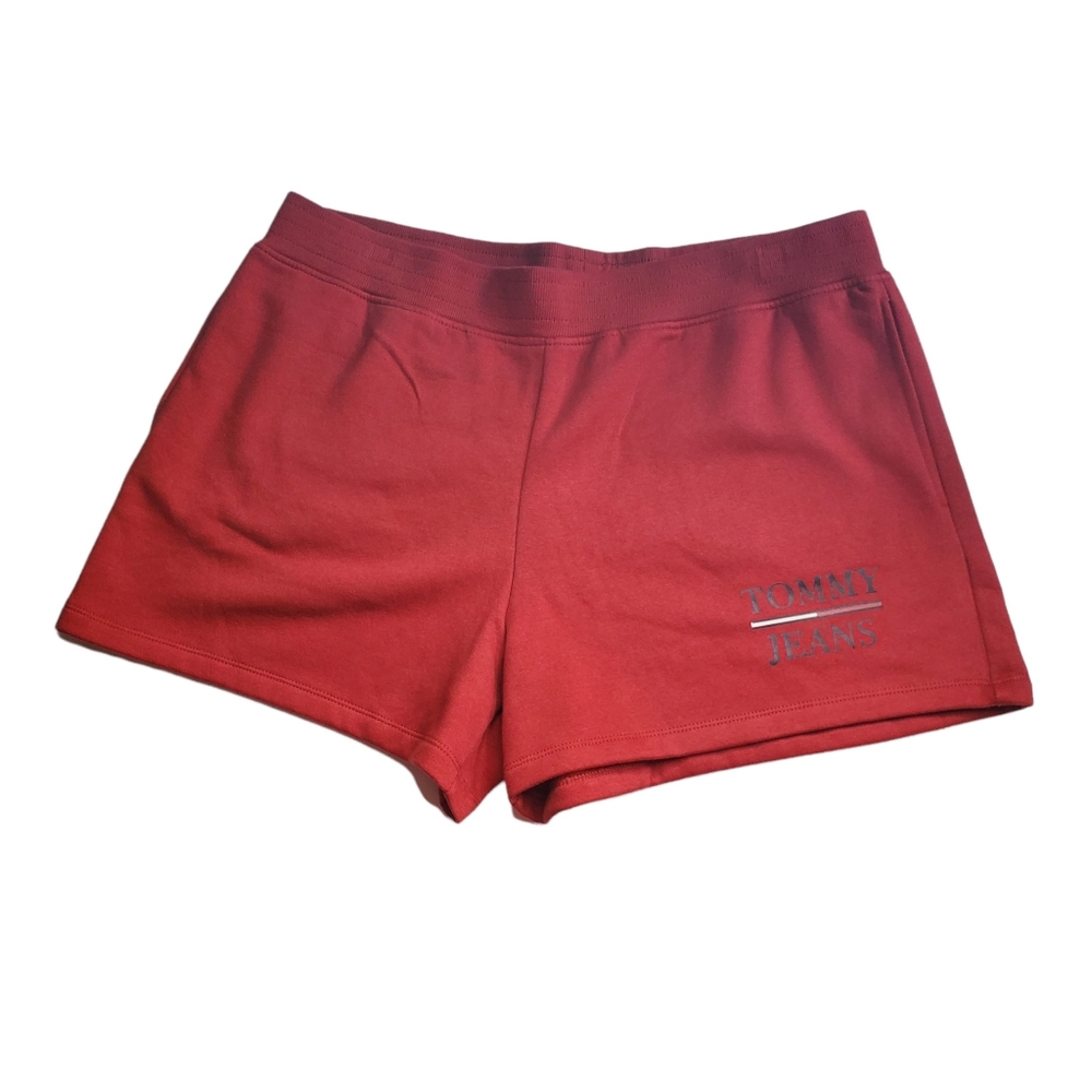 NWT Tommy Hilfiger Red Sweat Shorts Logo